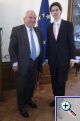 Caspar Wahler (Bad Bevensen) mit dem franz�sischen Abgeordneten und Vorsitzenden der EVP-Fraktion, Joseph Daul, nach einem Arbeitsfr�hst�ck in der Europ�ischen Parlamentarischen Gesellschaft in Stra�burg.