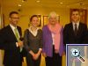 Im Rahmen einer Podiumsdiskussion in der Landesvertretung Baden-W�rttemberg zu den aktuellen Entwicklungen in der europ�ischen Milchindustrie trafen Christina Scholten (Nordhorn) und Sebastian Schulte-Derne (Lutten) auf Peter Hauk MdL, Minister f�r Ern�hrung und L�ndlichen Raum des Landes Baden-W�rttemberg, und Mariann Fischer Boel, Kommissarin f�r Landwirtschaft und l�ndliche Entwicklung.