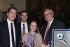 Gute Laune herrschte bei den Praktikanten Jan-Hendrik Kuntze (Osnabr�ck), Phillip Wallner (Wien) und Katja Kolodziejczyk (Hannover) (v.l.n.r.) sowie bei Herrn Prof. Dr. Hans-Peter Mayer bei dem Empfang des Deutschen Sparkassen und Giroverbandes im Concert Noble am 15.10.2013 (Quelle: Michael Seidler).
