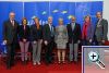 Von links nach rechts: Prof. Dr. Mayer, Mitglied des Europ�ischen Parlaments (MdEP) (CDU), Dr. Tr�pel, MdEP (DIE GR�NEN), Herr Groote, MdEP (SPD), Prof. Dr. Quante-Brandt, Staatsr�tin f�r Bundes- und Europaangelegenheiten und Integration der Freien Hansestadt Bremen (SPD), Herr Staffeldt, MdB (FDP), Frau Wils, MdEP (DIE LINKE), Herr Piplat, Leiter des Informationsb�ro des Europ�ischen Parlaments in Deutschland