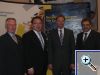 Von Links: Kreishandwerksmeister Osterholz Hans-Georg Wurthmann, Kammerpr�sident HWK Braunschweig-L�neburg-Stade Rolf Schneider, Kreishandwerksmeister Ludger Wessel aus Vechta und Heinrich Wolking, Vorstand HWK Oldenburg.