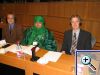 Thomas Haskamp und Dominik Hermes (beide aus Vechta) in einem Hearing der AKP-Delegation.