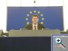 Sample ImJan Bernd Seeger (Dinklage) auf dem Presidentensessel im Plenum des Europ�ischen Parlaments in Strassburg.age