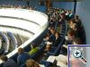 Martin Karwatzki (Siegburg) und Kerstin Tepe (Oldenburg) bei der Teilnahme an einer Plenardebatte im Europ�ischen Parlament in Strassburg.