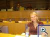 Linn Eide (Vechta) bei einer Rechtsausschussanh�rung im Europ�ischen Parlament in Br�ssel.
