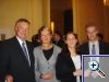 Phillip B�ker (Molbergen) mit der nieders�chsischen Justizministerin Elisabeth Heister-Neumann, Prof. Dr. Hans-Peter Mayer und dessen Referentin Julia Lindemann.